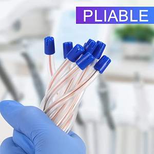 เครื่องเป่าน้ำลายทางทันตกรรมแบบใช้แล้วทิ้ง100ชิ้นพร้อมปลายสีน้ำเงิน - Product Image 4