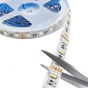 Best Seller 5050 RGBW/RGBWW <strong>4</strong>-in-1 <strong>LED</strong> Ambient Light Strip Low Voltage 12/24V 3M Adhesive Backing Flow Colored Light 12mm Width - Product Image 2