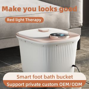 "<span class=keywords><strong>Top</strong></span> Smart <span class=keywords><strong>Electronic</strong></span> Foot Bath Masajeador con pantalla LCD Térmica Burbuja IR Terapia Vibración" - Product Image 3