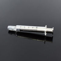 Seringues en verre réutilisables à embout Luer Lock 5 ml 3 ml 2 ml 1 ml Seringue en verre avec piston en métal et plastique 0,5 ml Seringue en verre à embout Luer Lock