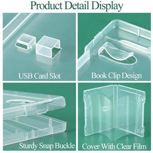 Boîte de rangement transparente SUNSHING pour clé USB en plastique, étui vide pour clé USB, conteneur de stockage personnalisé pour clé USB, emballage transparent pour clé USB - Product Image 4
