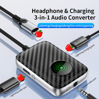 Adaptor Jack 3 dalam 1, pencahayaan adaptor Jack Headphone 3 dalam 1 ke 3.5mm + 8 pin untuk kabel Audio IOS ke PD27W adaptor pengisian cepat