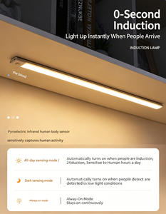 Intelligent human <b>sensor</b> LED ultra-thin <b>light</b> strips magnetic self-adhesive long <b>light</b> strips cabinets wardrobes wine cabinets - Product Image 2