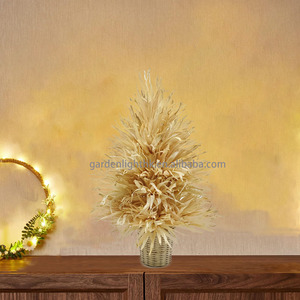 Factory Artificial Potted 3FT Natural Corn Husk With Bamboo Woven <b>Pot</b> Christmas <b>Tree</b> - Product Image 4