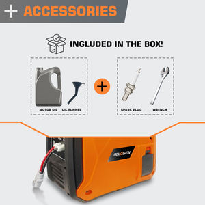 SELOSEN <span class=keywords><strong>12v</strong></span> 24v 152F ポータブル静音ガソリン発電機 Stromerzeuger RV 車載用ガソリン発電機 ハンドヘルド - Product Image 4