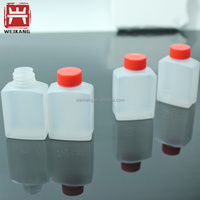 Botol Saus Kecap Mini Persegi PE 30ml Sekali Pakai, Kualitas Makanan, Laris Manis, dengan Tutup Sekrup untuk Sushi