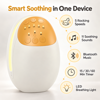 Berceau vibrant rechargeable pour bébé, agitateur mains libres pour poussette avec 5 niveaux de vibration, apaisant pour le sommeil, compatible avec la plupart des poussettes