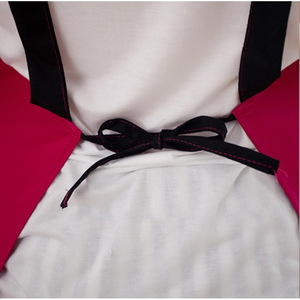 Workwear <b>Apron</b> Red Coffee Rose Red Solid Color Adjustable Waist Daily Use Adult <b>Kitchen</b> <b>Apron</b> - Product Image 3