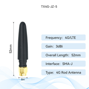 Antena Omnidireccional Recta 4G/LTE Ebyte ODM TX4G-JZ-5, Antena de Barra de 3dbi para Comunicaciones 690-960 1700-2700MHz - Product Image 2
