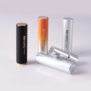HUIHO-Tubo de lápiz labial de Metal de aluminio, embalaje de lujo, Delgado, vacío, directo de fábrica