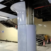 Panneau en aluminium massif avec finition PVDF imperméable pour la construction de bâtiments, panneau mural