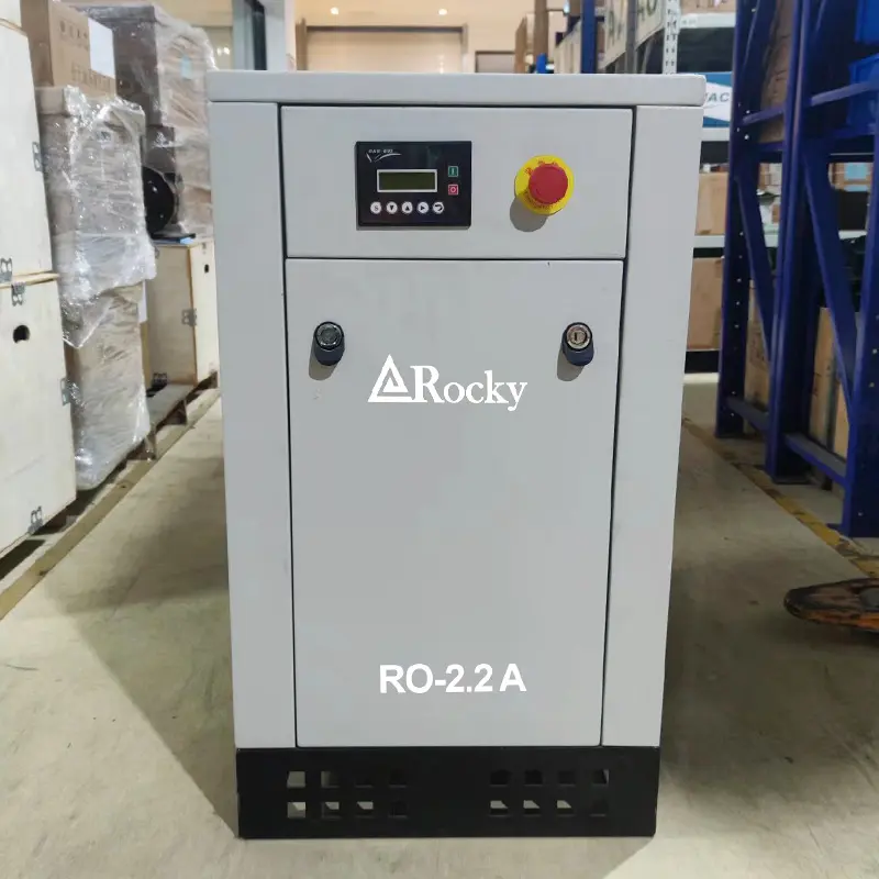 Compressore d'aria industriale elettrico da 2.2kW RO-2.2A con compressore d'aria silenzioso senza olio