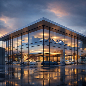 Magazzino Prefabbricato a Costruzione Rapida, Design in Struttura <span class=keywords><strong>d</strong></span>'Acciaio, Concessionaria <span class=keywords><strong>Auto</strong></span> Usate, Negozio 4S, Showroom - Product Image 2