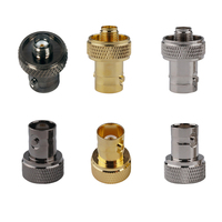 Adaptateur RF BNC Femelle vers SMA Mâle / SMA Femelle, Connecteur Coaxial Plaqué Or / Nickel / Noir pour Talkie-Walkie et Caméra CCTV