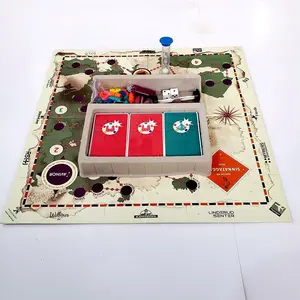 Sampel Gratis Pengiriman Cepat Karton Art Paper Matte Varnish Kertas Papan Permainan Ludo dengan Mainan Pendidikan