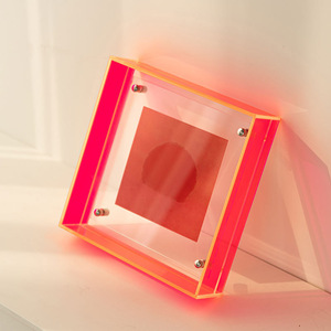 Wholesale Wholesale Plastic Block <b>Photo</b> <b>Frame</b> 2x3 4x5 5x7 6x8 Custom Acrylic Embossed <b>Large</b> Stackable Magnet Shelf Divider - Product Image 5