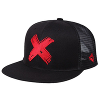 Gorra de malla ajustable de 6 paneles con visera plana, 100% algodón, estampado por sublimación, para hombre y mujer, estilo punk, hip hop, primavera, verano, Dobby, a la moda, al por mayor