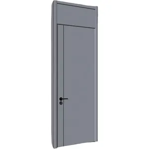 Porte écologique moderne en bois massif Yo Smart Mates, certifiée CE ISO, grain de bois à transfert thermique, pour villa, maison, hôtel - Product Image 1