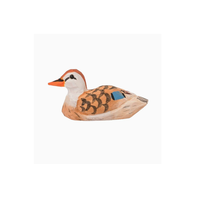 Ensemble de jouets d'animaux en bois sculpté, canard, jouet éducatif préscolaire pour enfants