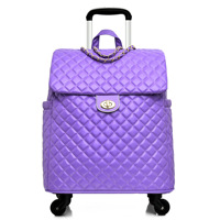 Valise Trolley Tendance de 20 Pouces en Cuir PU Souple, Étui de Voyage Indispensable avec Roues pour des Déplacements Pratiques