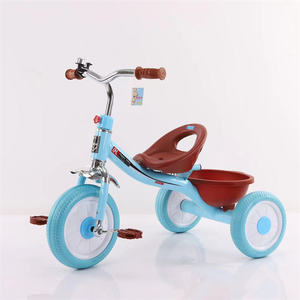 Großhandel Kinder-Drei-Rad-Auto mit Druckgriff Stahlrahmen Unisex-Reitspielzeug für Kinder Funktionen <span class=keywords><strong>3</strong></span> Räder stilvolles Design - Product Image 1
