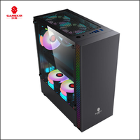 New Design White E-ATX Aluminum Alloy Gaming Tower PC Case Front RGB Strip Side Window High Airflow Chassis for RTX Graphics