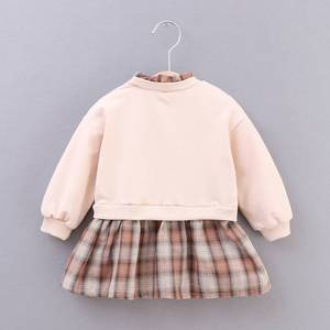 ชุดสูทลายตารางสำหรับเด็กผู้หญิงเสื้อผ้ามีฮู้ดตกแต่งโบว์สีตามสั่ง - Product Image 2