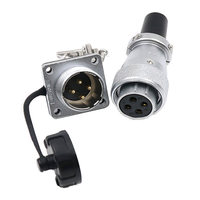Connecteur Weipu WS20 TQ Série Z IP44, Prise Femelle 2-12 Pôles et Prise Mâle à Bride pour Alimentation d'Usine de Machines de Précision