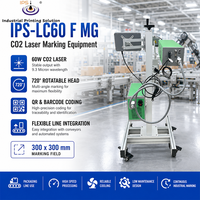 Machine de marquage laser CO2 IPS-LC60 F MG, imprimante laser CO2, machine de marquage en ligne 60W avec intégration capteur-encodeur