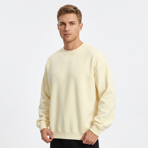 Proveedor de Sudaderas para Hombre con MOQ Bajo, Sudadera Sólida de Algodón Grueso para Hombre al por Mayor con Dobladillo Acanalado - Product Image 1