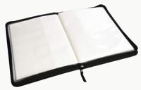Carpeta de Cartas Coleccionables Tcg de Cuero PU Personalizada con Páginas Interiores Blancas para Deportes de Béisbol, Toploader de 4 y 9 Bolsillos para Almacenamiento