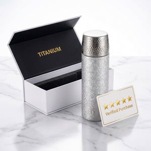Double-layer Vacuum <b>Titanium</b> Insulated <b>Hammered</b> Texture Tea Cup Tea-water Separation 12-24 Hours Thermal Insulation Business - Product Image 6