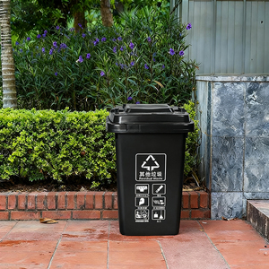 Chất Lượng Cao Nhựa Hình Chữ Nhật Cảm Ứng Thân Thiện Với Môi 50L Lưu Trữ Xô Phân Loại Tái Chế Thùng Đứng Lắc Nắp Thùng Rác Có Thể - Product Image 2