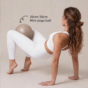 Mini Pelota de Yoga con Logotipo Personalizado de 20 cm, Pelota de Pilates Pequeña con Bomba de Aire, Antiexplosión, Antideslizante, para Entrenamiento de Core y Yoga - Product Image 4