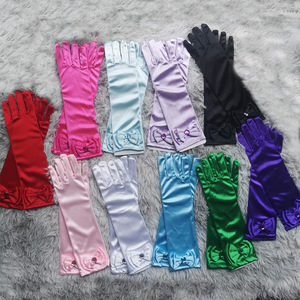<span class=keywords><strong>Gants</strong></span> longs pour enfants, accessoires de photographie, bleu, rose, jaune, vert, accessoires de princesse, Costume de fête Elsa pour enfants - Product Image 2