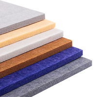 Panneau acoustique en feutre PET en fibre de polyester antibruit super ignifuge Panneaux décoratifs muraux insonorisants