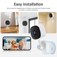 Moniteur pour bébé et animaux de compagnie OKAM 1080p avec audio bidirectionnel, détection de mouvement, vision nocturne CMOS, WiFi, caméra de sécurité intérieure sans fil miniature