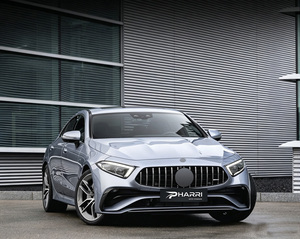 Pièces de carrosserie extérieures PHARRI pour Mercedes-Benz CLS W257 2018-2024, mise à niveau vers <span class=keywords><strong>CLS53</strong></span> avec calandre, diffuseur arrière et embouts d'échappement - Product Image 3