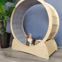 Vente en gros d'usine Jouets pour animaux de compagnie en bois Cadre d'escalade pour chat Roue de sport pour chat Jouet à gratter pour chat Roue de course