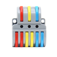 Connecteur de câblage universel LT-623 – Bornier de connexion rapide pour conducteurs, 3 entrées 6 sorties, levier coloré