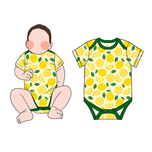 Özel Üretim Sıcak Satış Organik Bambu Nefes Alabilen Bebek Tulumu Çıtçıtlı Düğme Yazlık Kısa Kollu Şort Serin Tek Parça Takım - Product Image 2