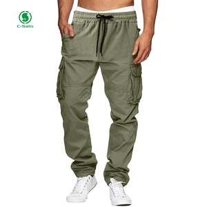 Vêtements décontractés et pantalons <span class=keywords><strong>cargo</strong></span> à jambes amples multi-poches pour hommes personnalisés et en gros - Product Image 5