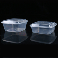 Fournisseur chinois Boîte à lunch en plastique transparent jetable pour conteneur de stockage de livraison à emporter