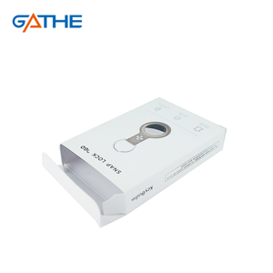 Cajas impresas personalizadas ecológicas, cajas de embalaje plegables de 2 extremos, cajas de embalaje de papel de cartón para Apple <span class=keywords><strong>Airtag</strong></span> - Product Image 1