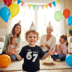 Camiseta de cumpleaños con meme viral: Estuve de 6 años, ahora estoy de 7. Camiseta para el séptimo cumpleaños. - Product Image 3