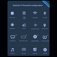 Reproductor Multimedia para Motocicleta con Pantalla Táctil Inalámbrica de 6.3 Pulgadas, Compatible con Carplay y Android Auto, para Motocicleta