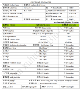 Penjualan Terbaik bubuk jus buah murbei segar - Product Image 4