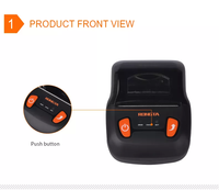 RPP02A Printer Genggam Mobile 58mm 2 INCI Printer Thermal Portabel untuk Struk dan Tagihan Bluetooth USB