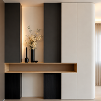 Meuble d'entrée minimaliste moderne sur mesure, armoire à chaussures pleine hauteur pour couloir, organisateur gain de place pour hall d'entrée