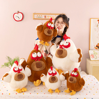 Peluche Capybara Kapibala en coton PP, anti-stress, cadeau unisexe, adorable poupée en tissu, coussin, jouet pour machine à griffes